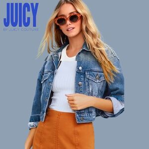 Juicy By Juicy Couture Cropped Jean Jacket